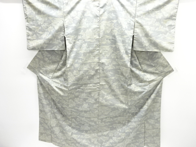 JAPANESE KIMONO / OMESHI / NISHIJIN-ORI / WOVEN ABSTRACT TREES